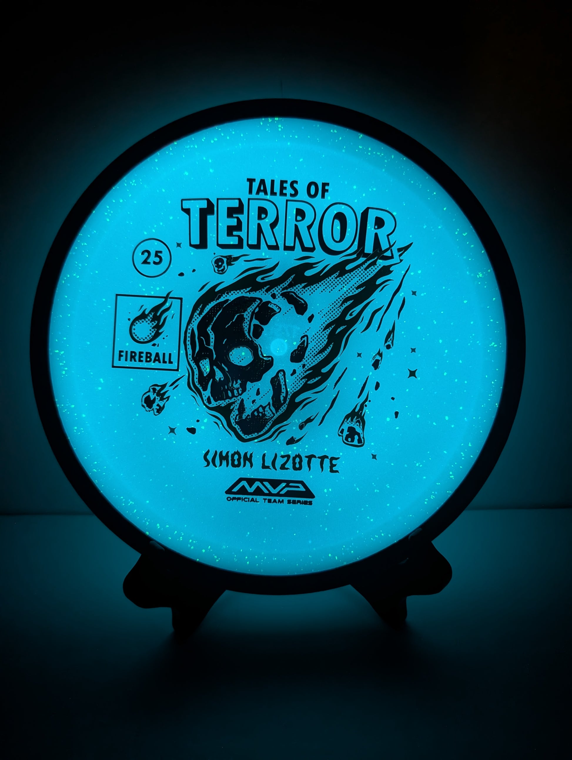 Blue Glowing Fireball Disc