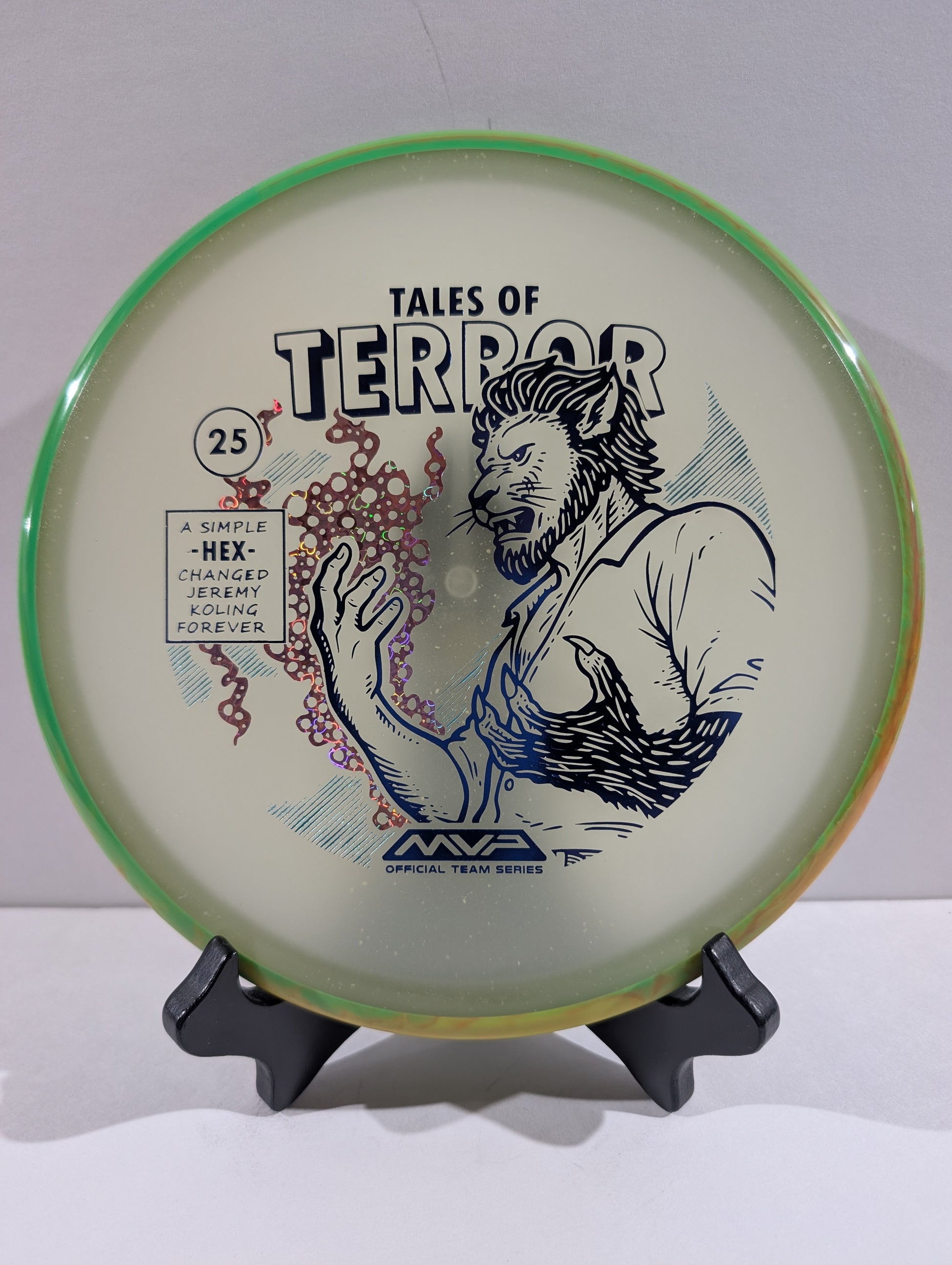 Glow-Green-Yellow Hex Disc