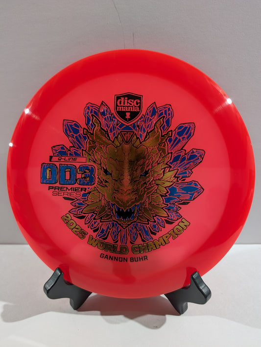 Red DD3 Disc with gold dragon stamp