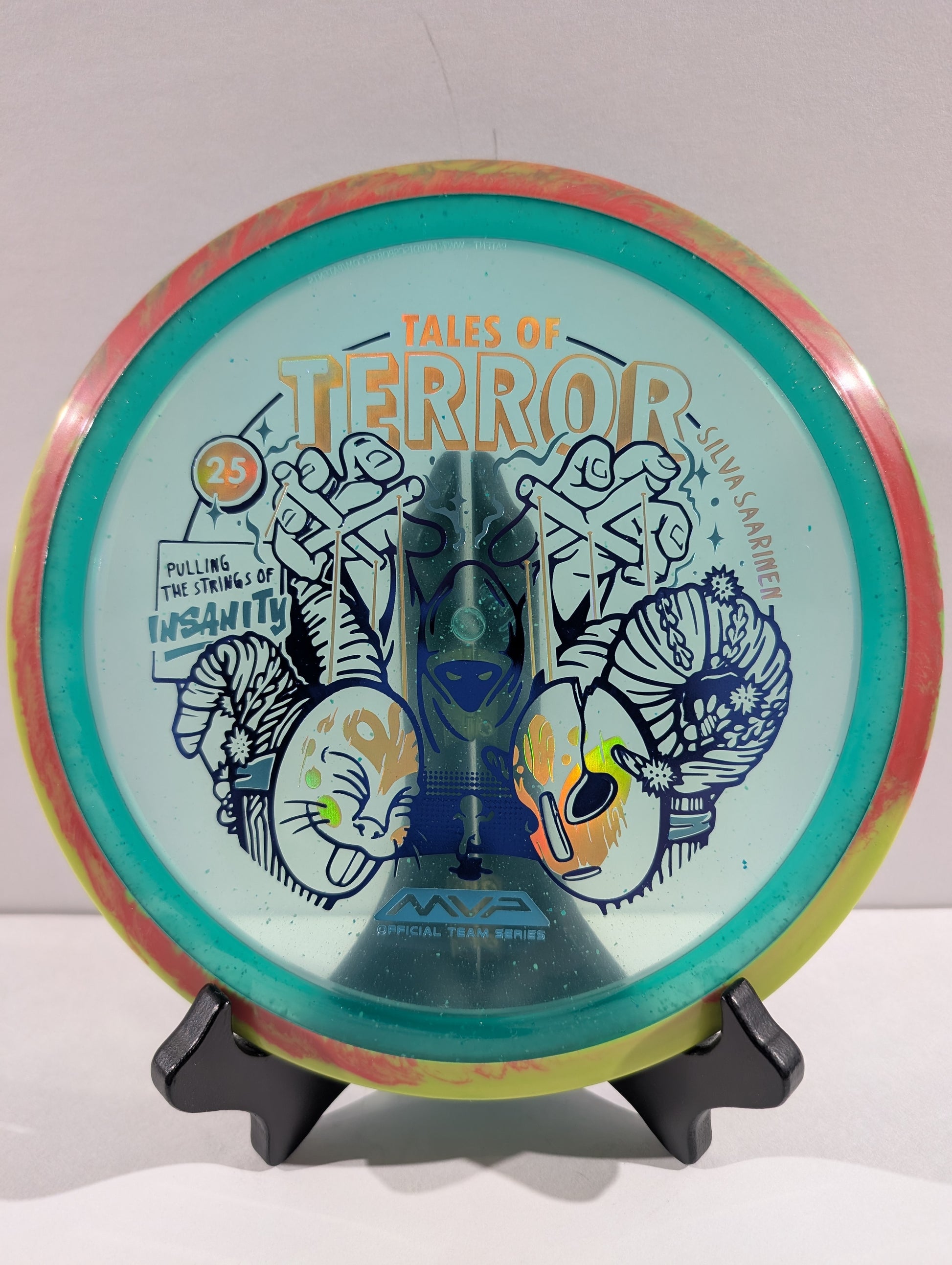 Teal-Red Insanity Disc