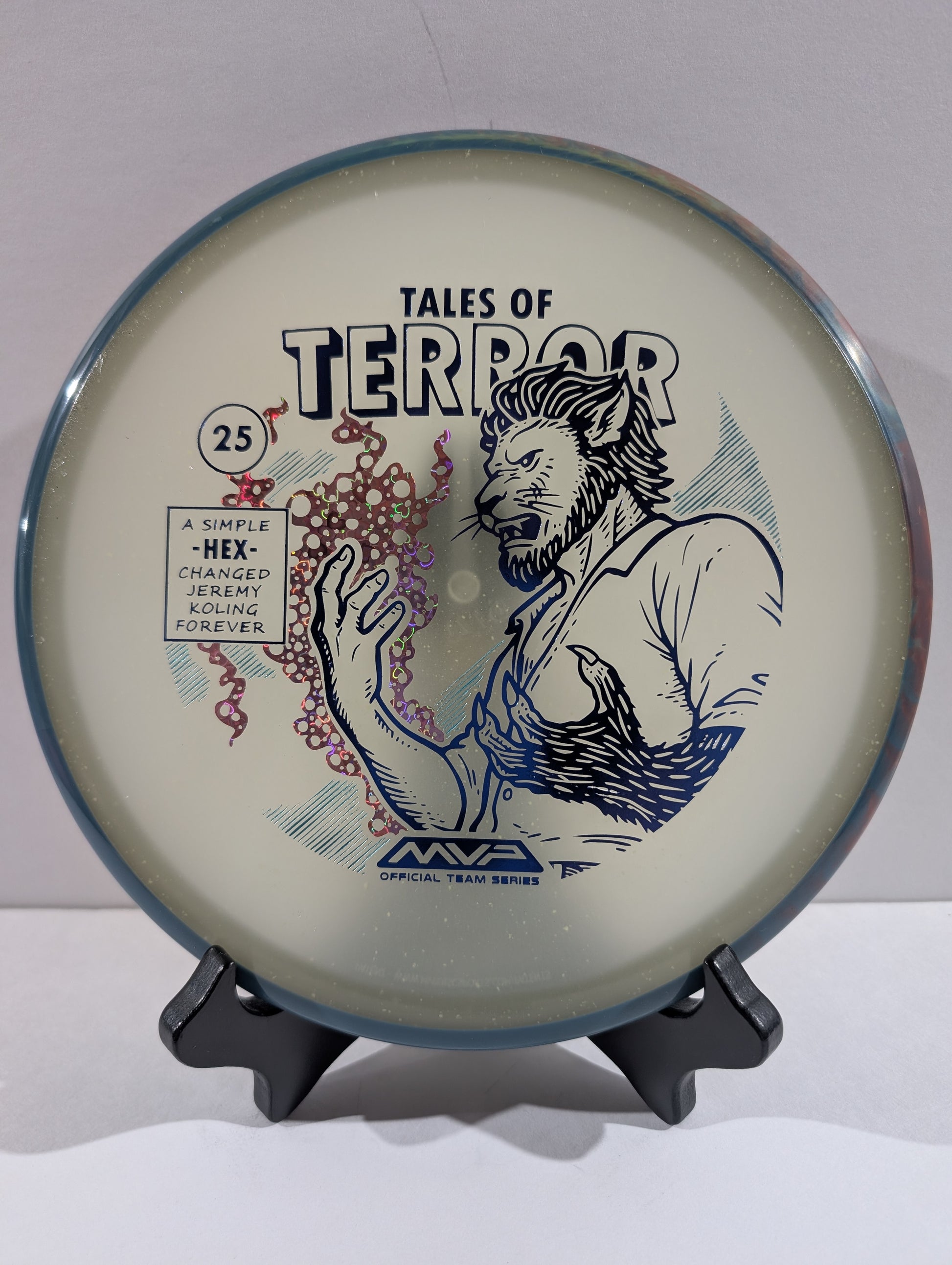 Glow-Blue-Pink Hex Disc