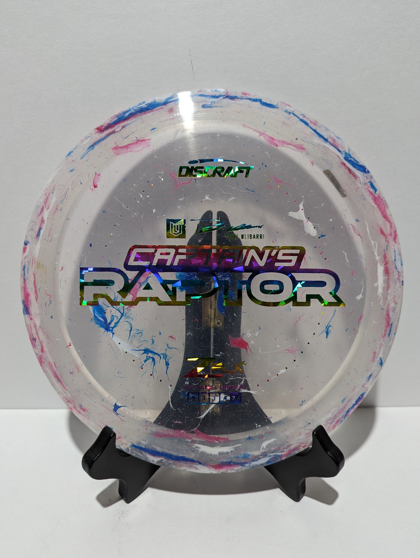 Captain's Raptor Rainbow Shatter Stamp