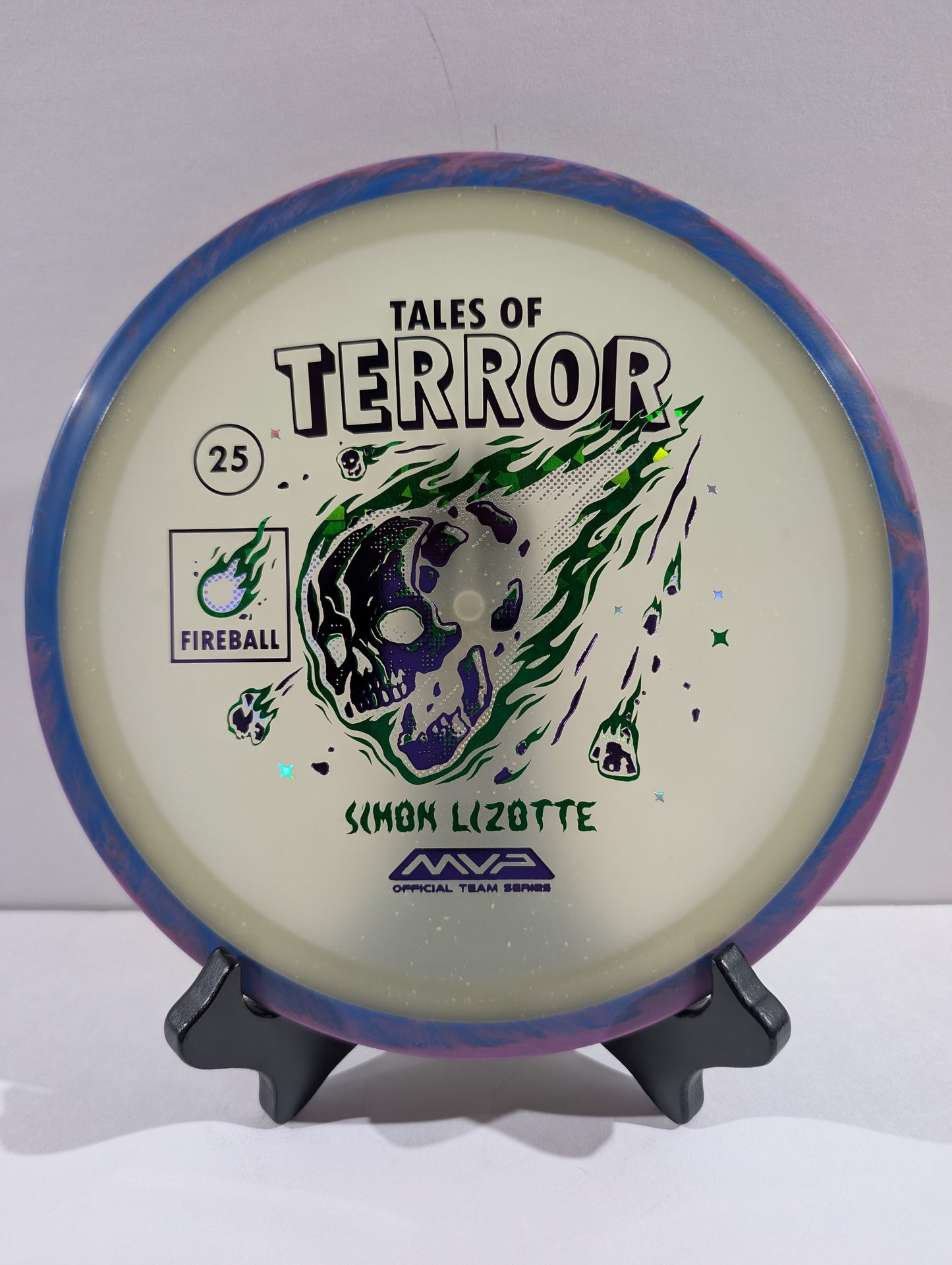 Glow-Blurple Fireball Disc