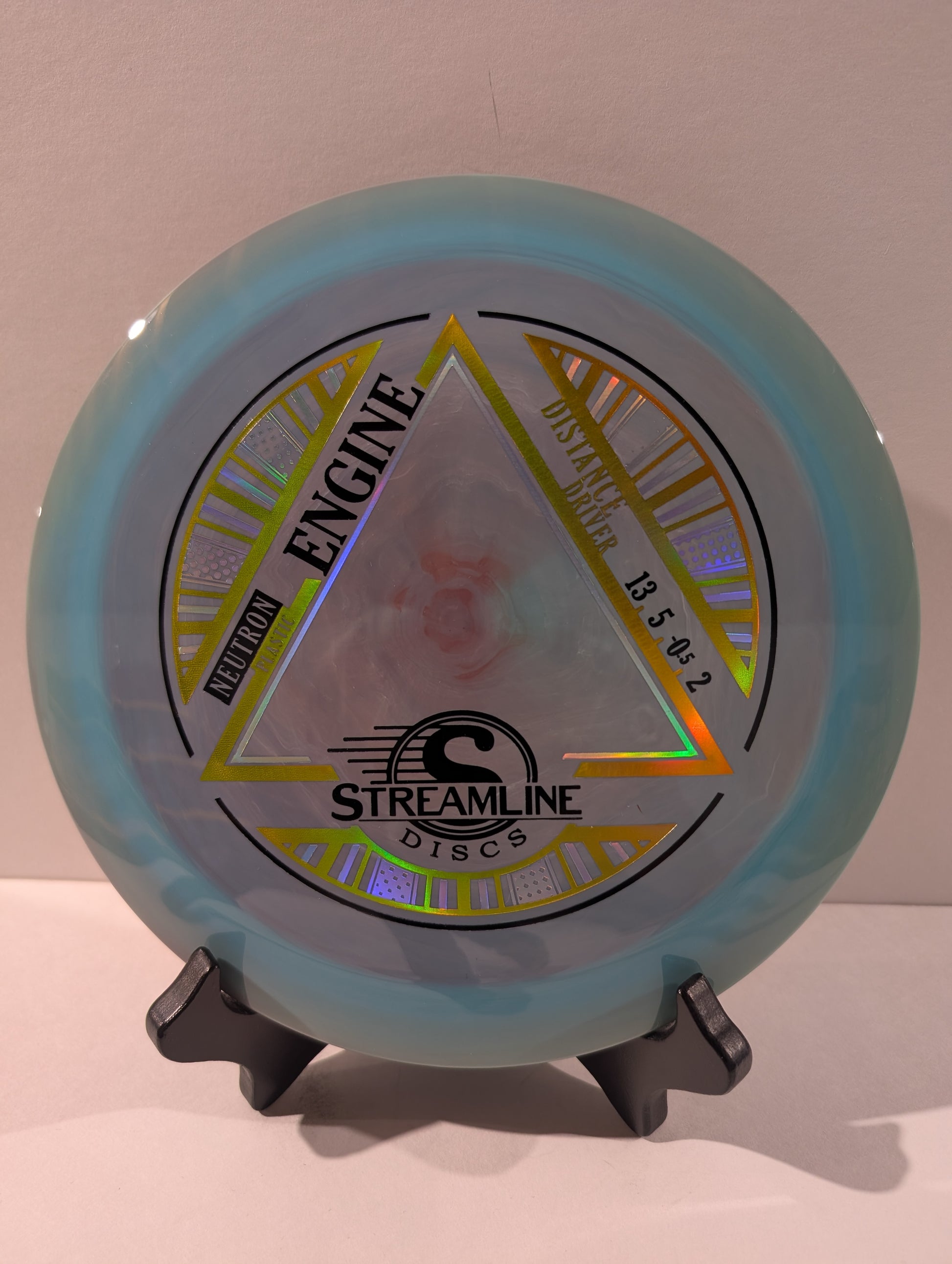 Blue Red Disc with Streamline Discs branding on a light background