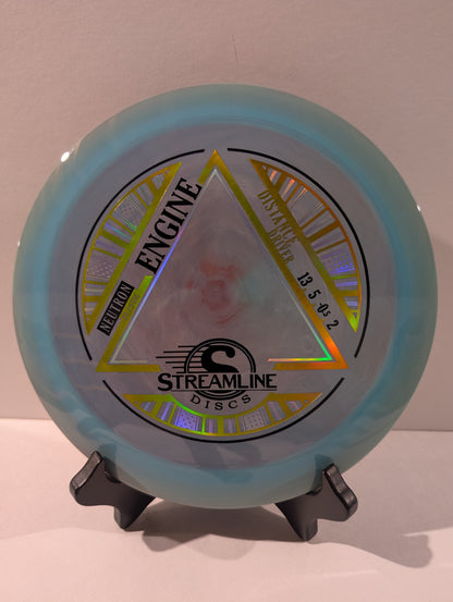 Blue Red Disc with Streamline Discs branding on a light background