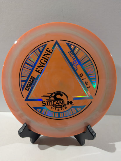 Orange disc with 'Streamline Discs' branding on a gray background