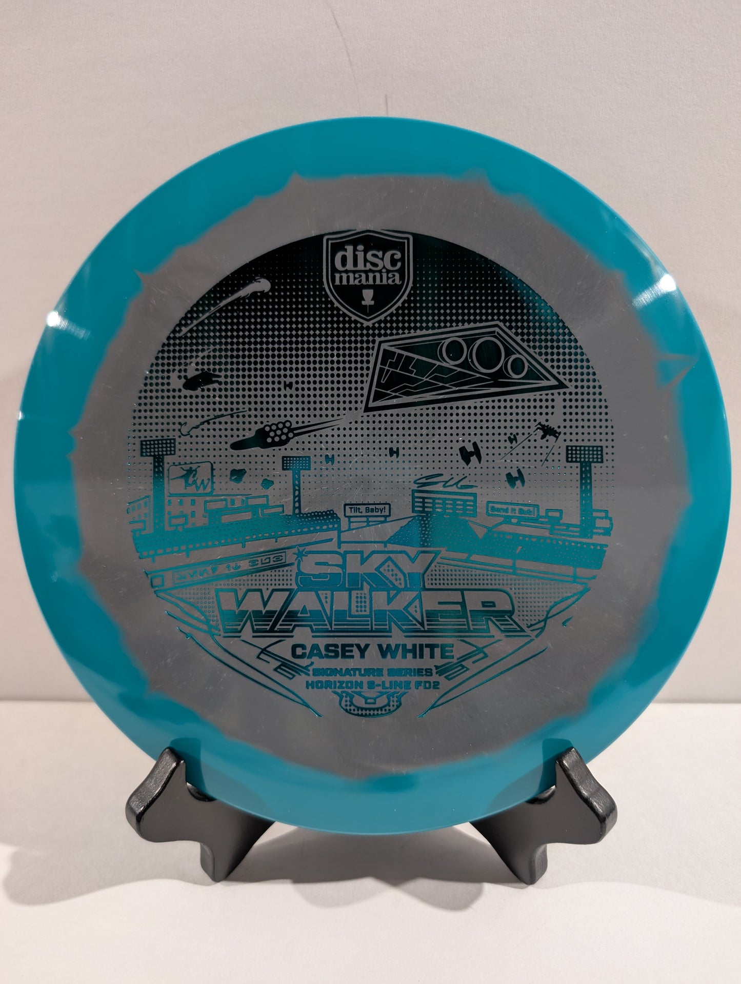 Gray-Turquoise Sky Walker Disc