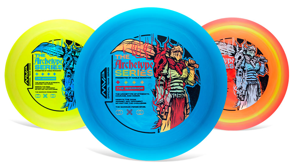 Three colorful discs with 'The Archetype Series' branding on a white background