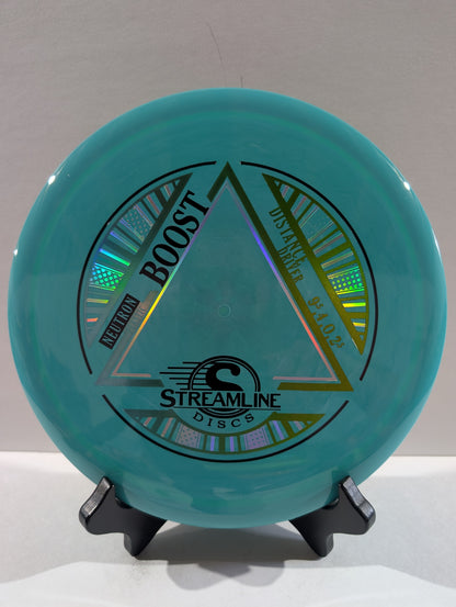 Teal disc with 'Streamline Discs' branding on a gray background